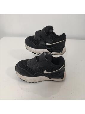Nike Air Max Toddler Black Velcro Sneakers Size 4C